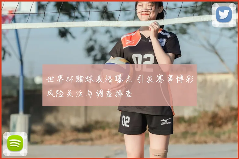 世界杯赌球表格曝光 引发赛事博彩风险关注与调查排查